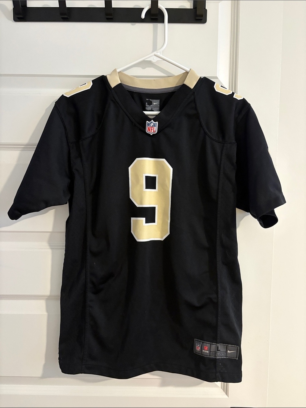 NFL Black & Gold #9 Football Jersey